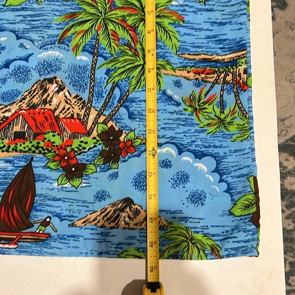 Men’s Hawaiian shirt, vintage 90s Van Cort large Palm Beach sailing - Picture 6 of 9